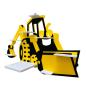 Preview: excavator yellow/black as a tonie shelf, tonie box