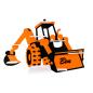 Preview: excavator light Orange/Black as a tonie shelf, tonie box