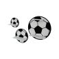 Preview: Football set of 3 white/black suitable for Tonie Tonie's Tonie figures