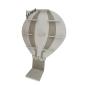 Preview: Hot air balloon light grey/white as a tonie shelf, tonie box - personalisable