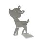 Preview: Deer light grey as a tonie shelf, tonie box - Kopie