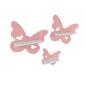 Preview: Butterfly set of 3 Pink suitable for Tonie Tonie's Tonie figures