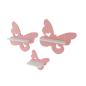 Preview: Butterfly set of 3 Pink suitable for Tonie Tonie's Tonie figures