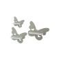 Preview: Butterfly set of 3 light grey suitable for Tonie Tonie's Tonie figures - Kopie