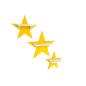 Preview: Set of 3 yellow stars suitable for Tonie Tonie's Tonie figures