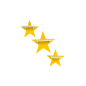 Preview: Set of 3 yellow stars suitable for Tonie Tonie's Tonie figures