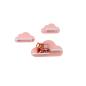 Preview: Wolken-Set als Tonieregal Tonie Toniebox Rosa