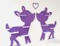 Preview: Deer set purple (including a small heart) as a tonie shelf, tonie box