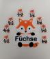 Preview: Personalized Fox Pendant + Group Door Sign