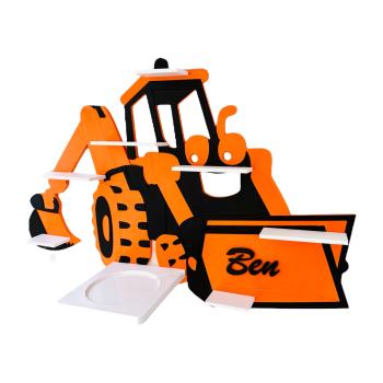 Bagger Orange/Schwarz als Tonieregal, Toniebox