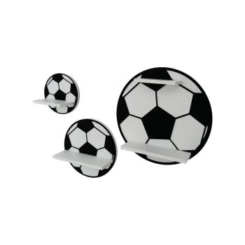 Football set of 3 white/black suitable for Tonie Tonie's Tonie figures