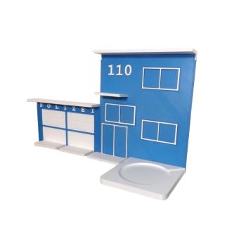 Police station as a tonie shelf, tonie box - Kopie