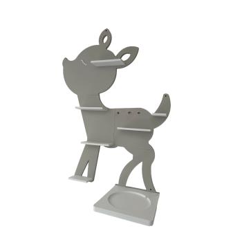 Deer light grey as a tonie shelf, tonie box - Kopie