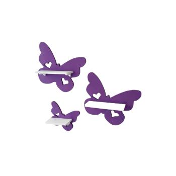 Butterfly set of 3 purple suitable for Tonie Tonie's Tonie figures