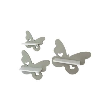 Butterfly set of 3 light grey suitable for Tonie Tonie's Tonie figures - Kopie