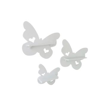 Butterfly set of 3 white suitable for Tonie Tonie's Tonie figures