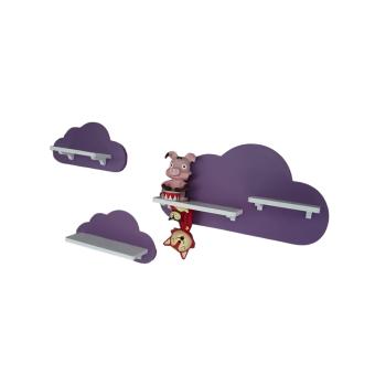 Wolken-Set als Tonieregal Tonie Toniebox Lila