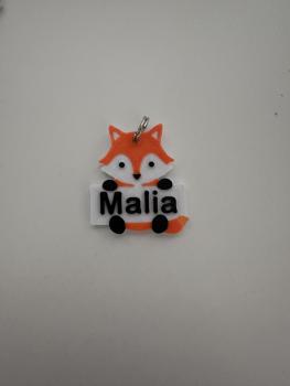 Personalized Fox Pendant + Group Door Sign