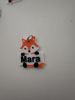 Personalized Fox Pendant + Group Door Sign