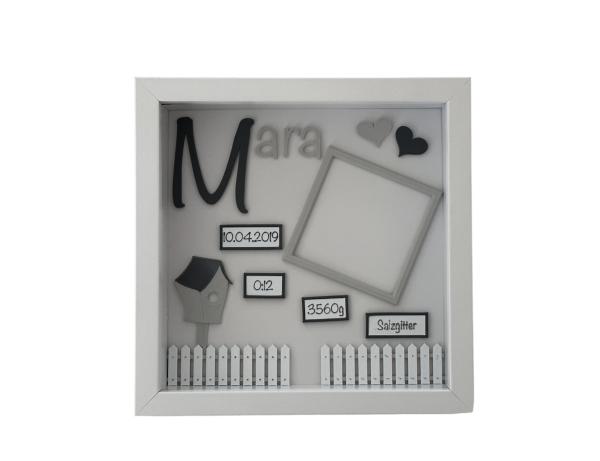 Personalisierter Bilderrahmen Geburt, Hochzeit, Taufe, Geschenk, Kinder, Bild