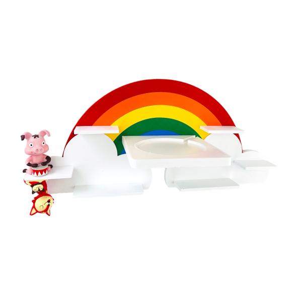 Colorful rainbow as a tonie shelf, tonie box