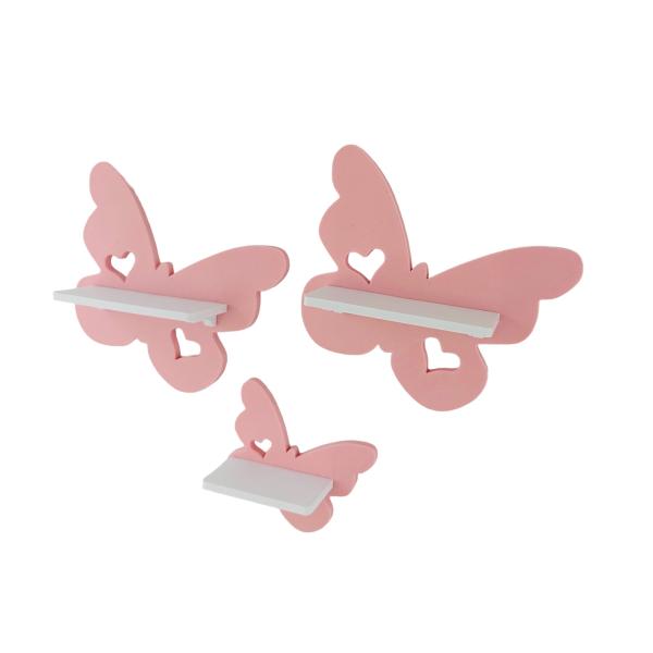 Butterfly set of 3 Pink suitable for Tonie Tonie's Tonie figures