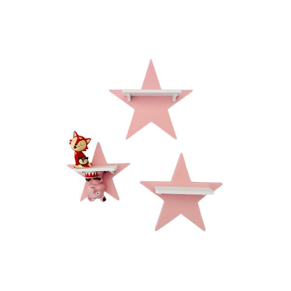 Set of 3 pink stars suitable for Tonie Tonie's Tonie figures