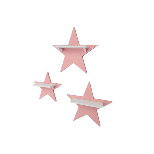 Set of 3 pink stars suitable for Tonie Tonie's Tonie figures