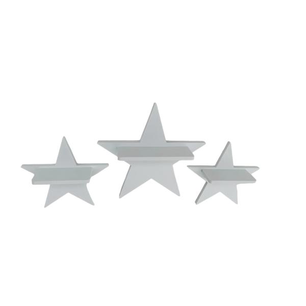 Set of 3 white stars suitable for Tonie Tonie's Tonie figures - Kopie