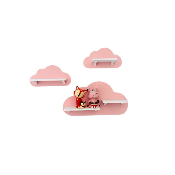 Wolken-Set als Tonieregal Tonie Toniebox Rosa