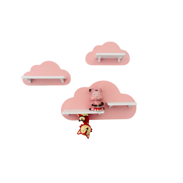 Wolken-Set als Tonieregal Tonie Toniebox Rosa